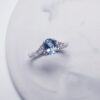 Aquamarine Diamond Ring